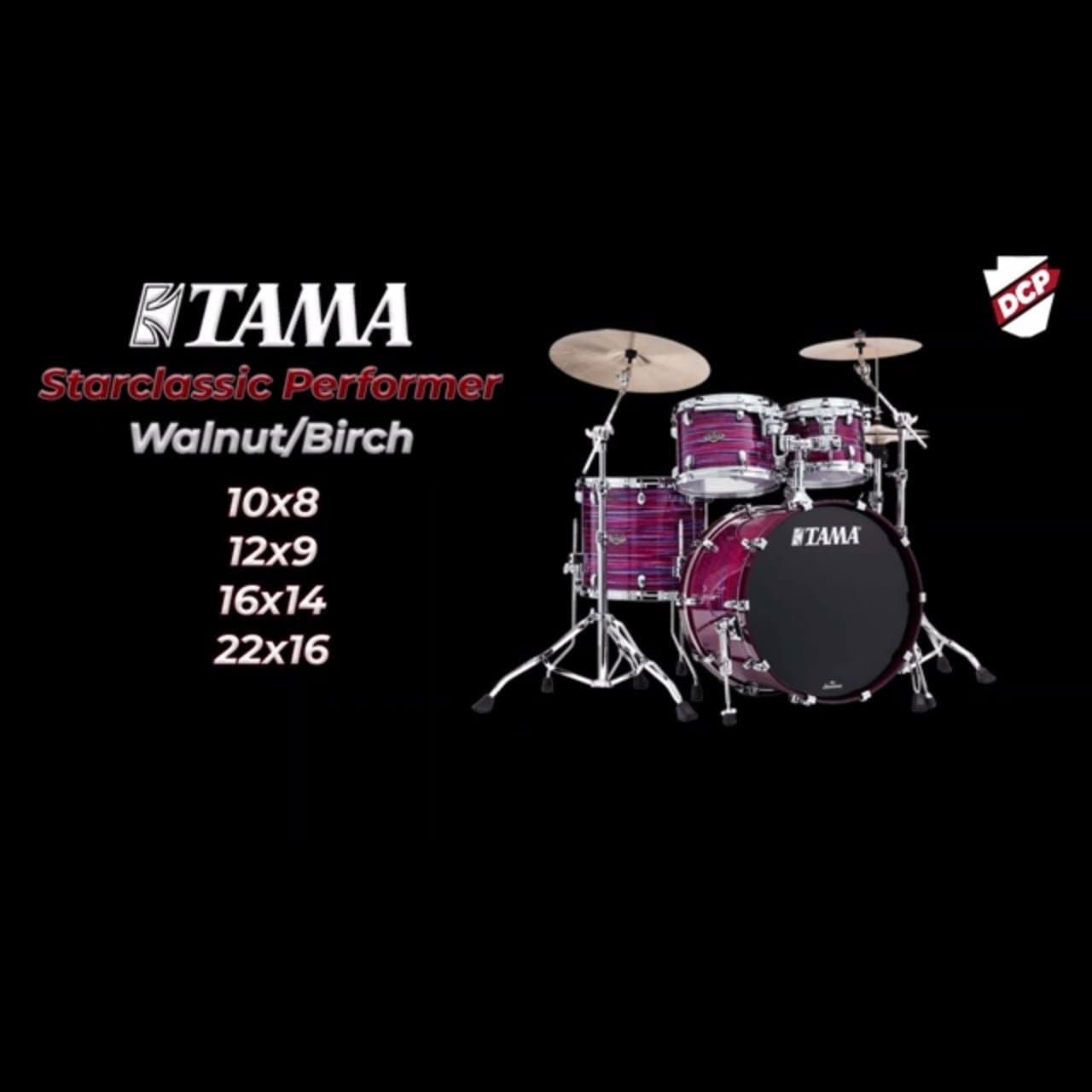 Tama WBR52LSROY Starclassic Walnut/Birch 5pc Drum Set Red Oyster