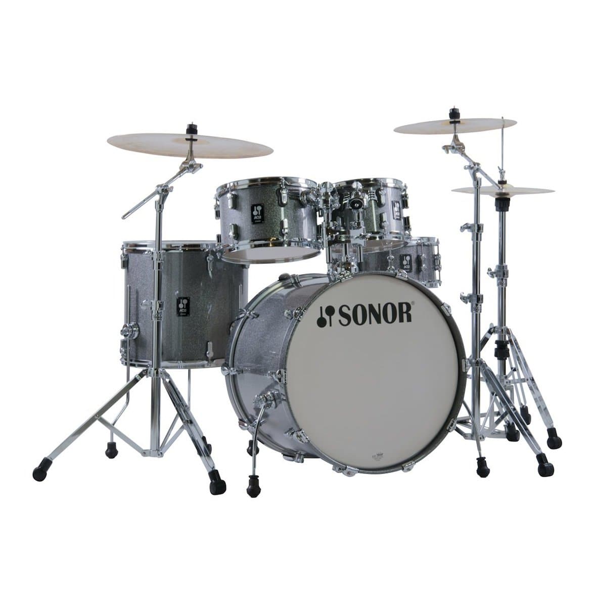 Sonor AQ2 Maple 5pc Studio Drum Set Titanium Quartz