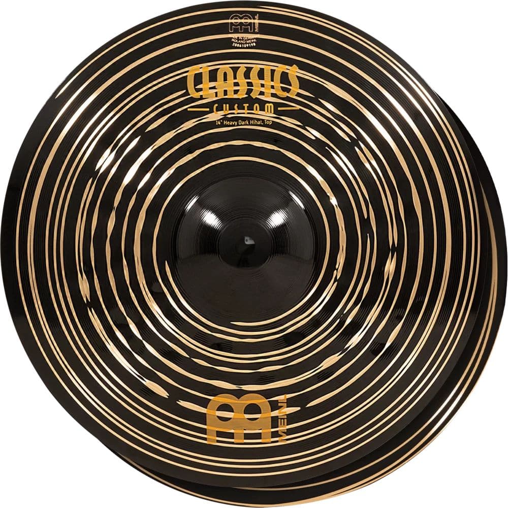 Meinl Classics Custom Heavy Dark Hi Hat Cymbals 14"