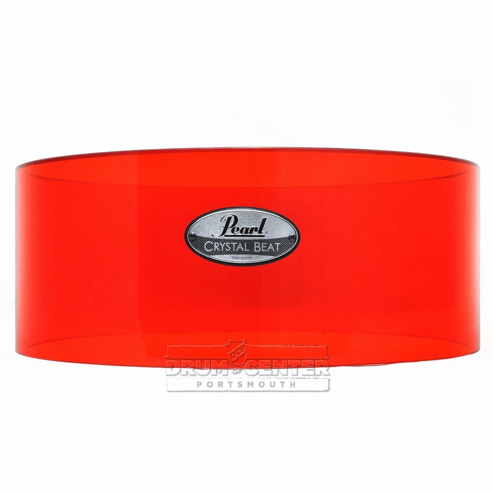 Pearl Crystal Beat Acrylic Free Floating Snare Shell 14x6.5 Ruby Red