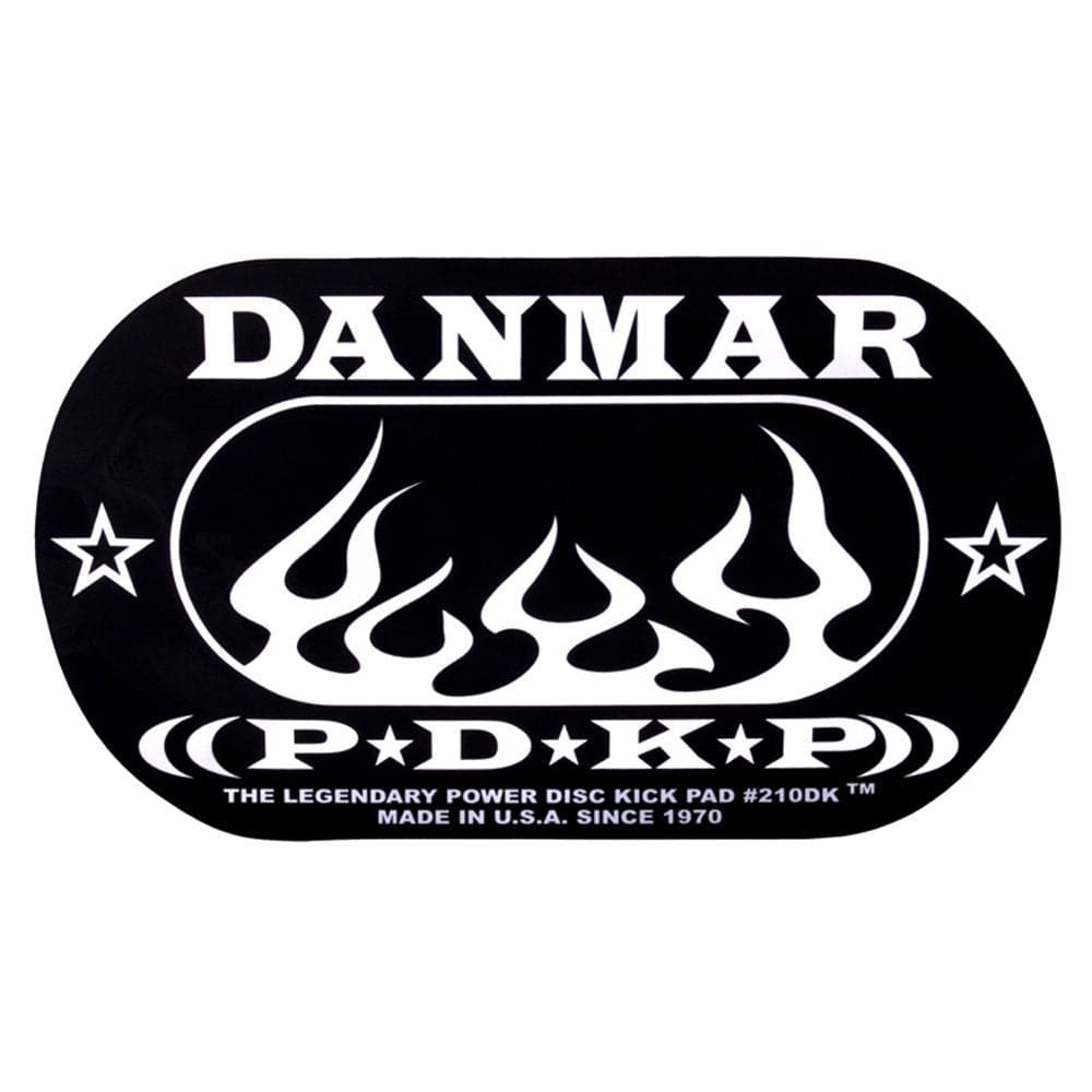 Danmar Bass Drum Double Impact Pad w/Flame Graphic