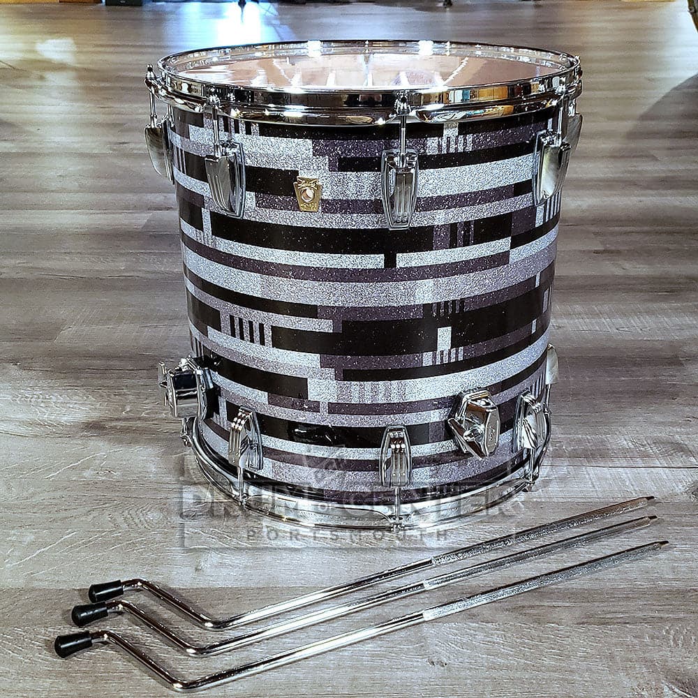 Ludwig Classic Maple Digital Black Sparkle 16x16 Floor Tom