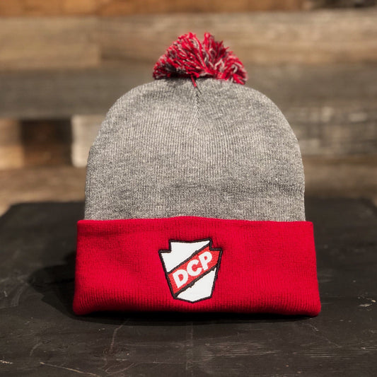 DCP Apparel : Beanie, Red/Gray