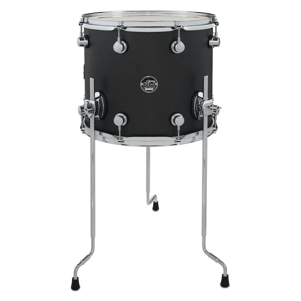 DW Performance Floor Tom 14x12 Hard Satin Charcoal Metallic