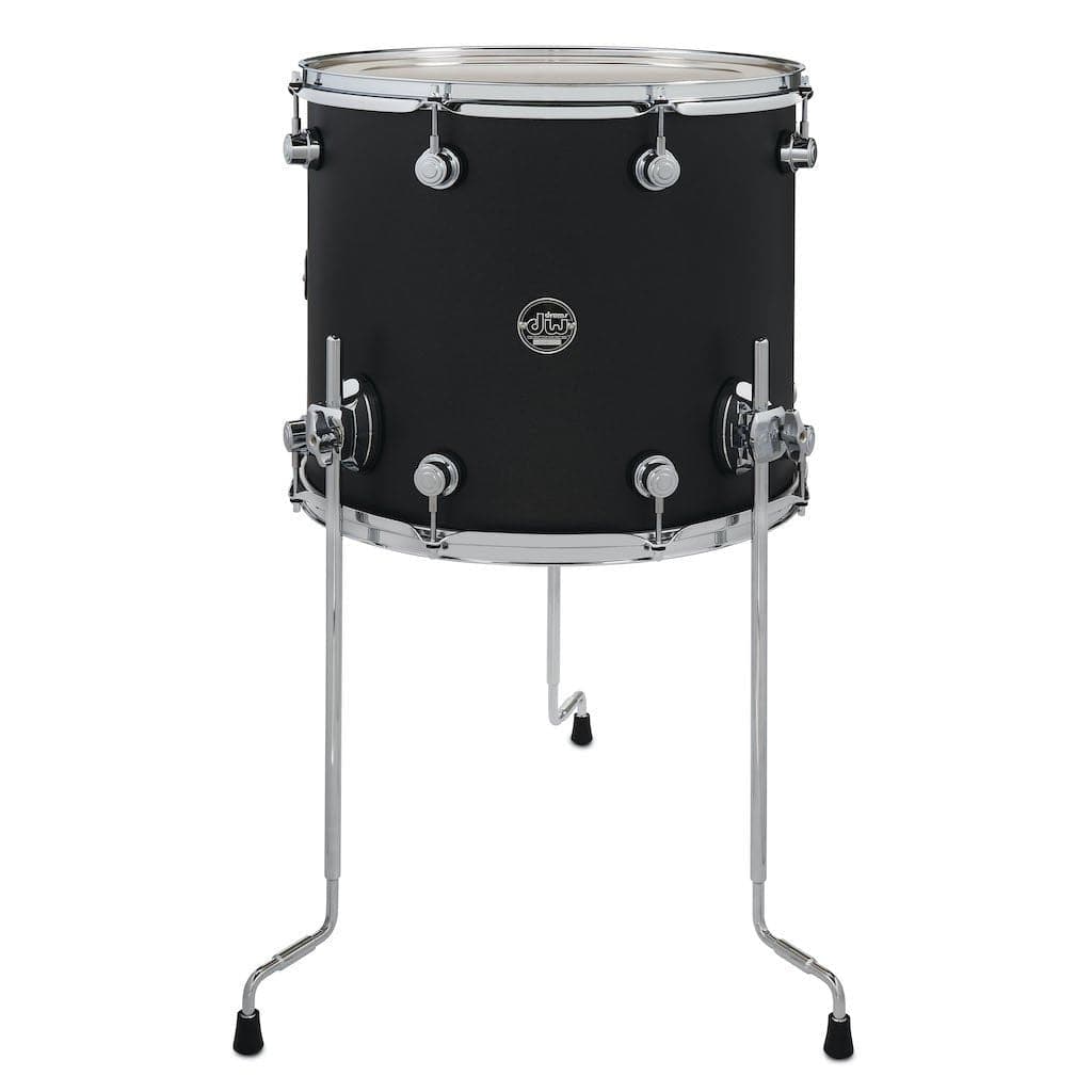 DW Performance Floor Tom 16x14 Hard Satin Charcoal Metallic