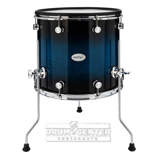 Drum-Tec Pro 3 Series E-Floor Tom 16x15 Blue Burst