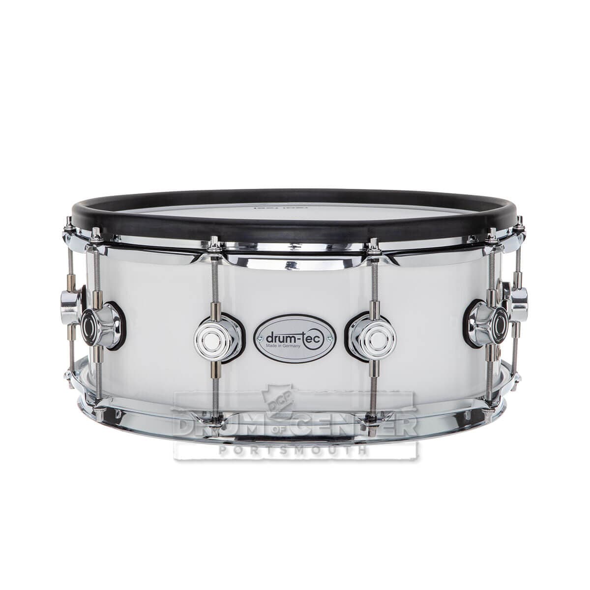 Drum-Tec Pro 3 Series E-Snare Drum 14x5.5 Piano White