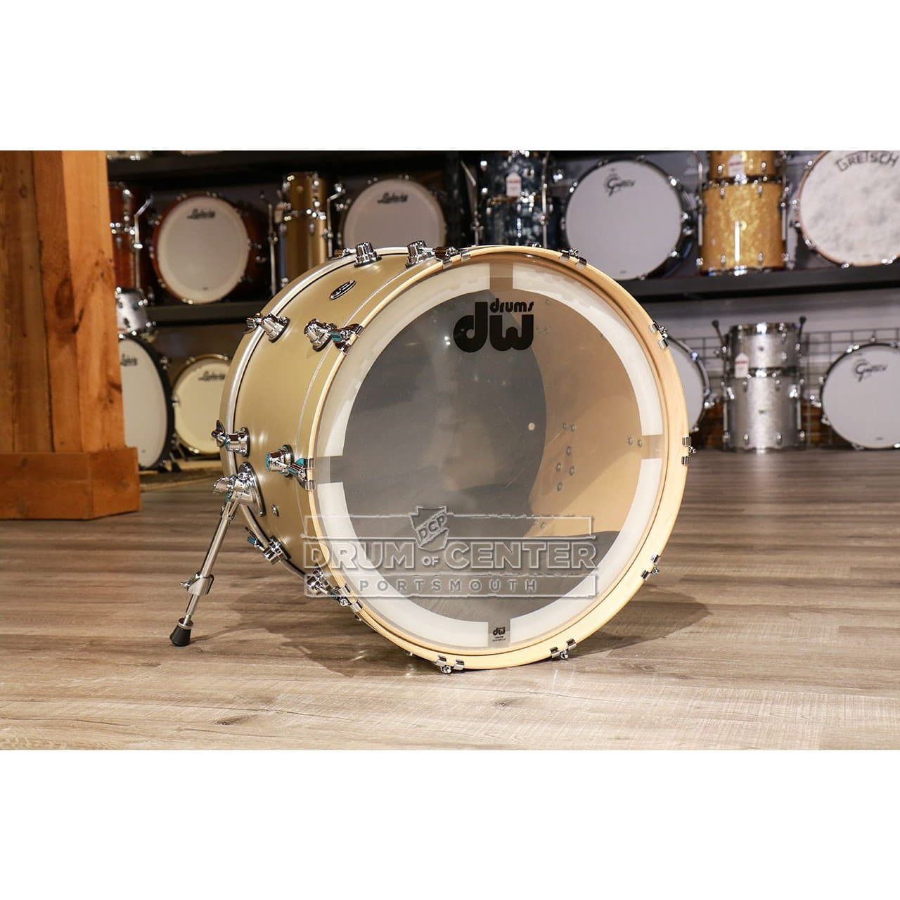 DW Performance Bass Drum 22x14 Hard Satin Gold Mist