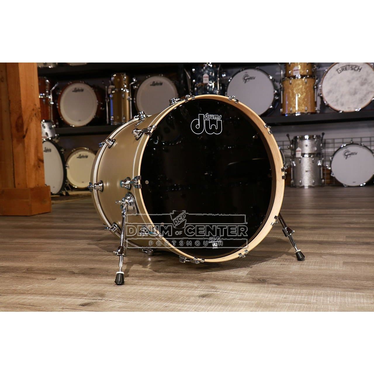 DW Performance Bass Drum 22x18 Hard Satin Gold Mist