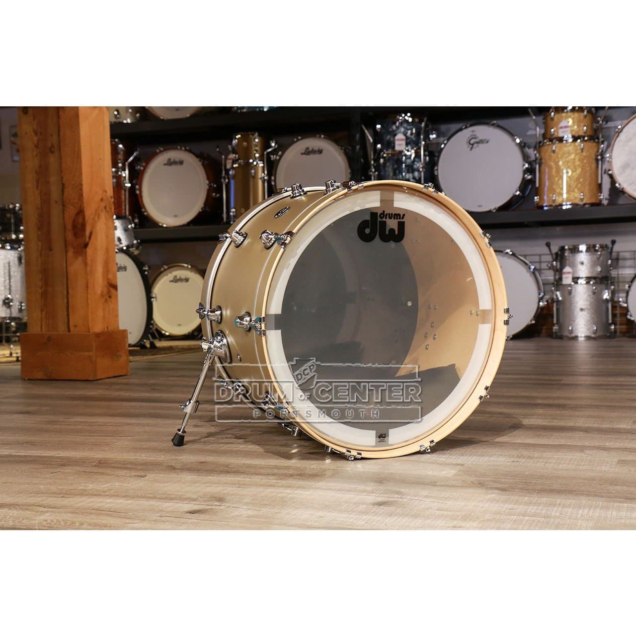 DW Performance Bass Drum 24x14 Hard Satin Gold Mist
