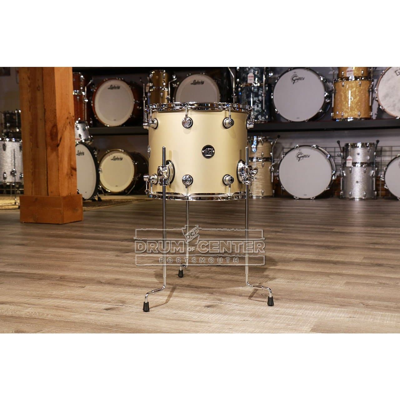 DW Performance Floor Tom 14x12 Hard Satin Gold Mist