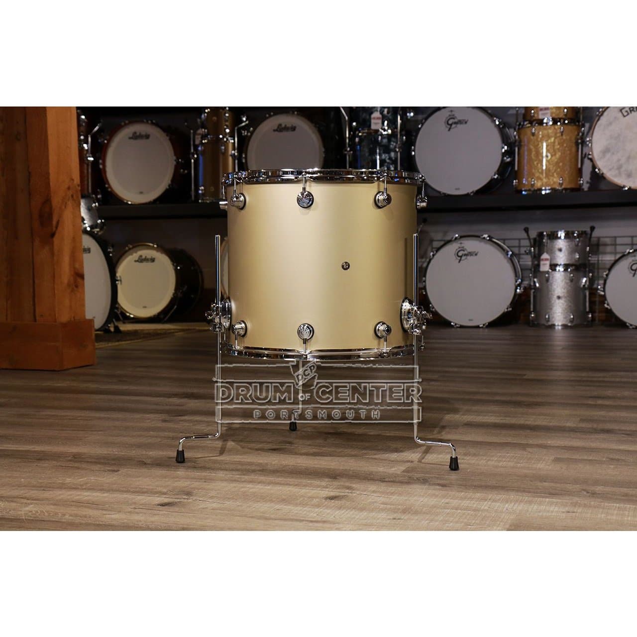 DW Performance Floor Tom 18x16 Hard Satin Gold Mist