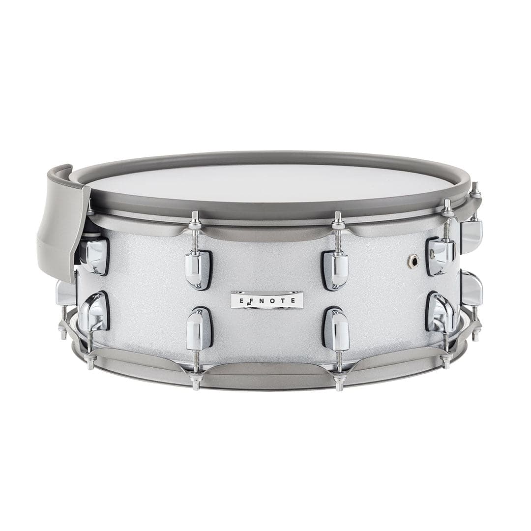 EFNOTE Full Shell Snare Drum Pad 14x5.5 White Sparkle
