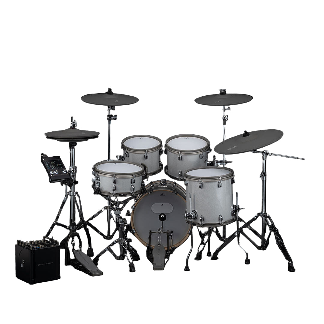 EFNOTE PRO 501 Traditional Electronic Drum Set - White Sparkle