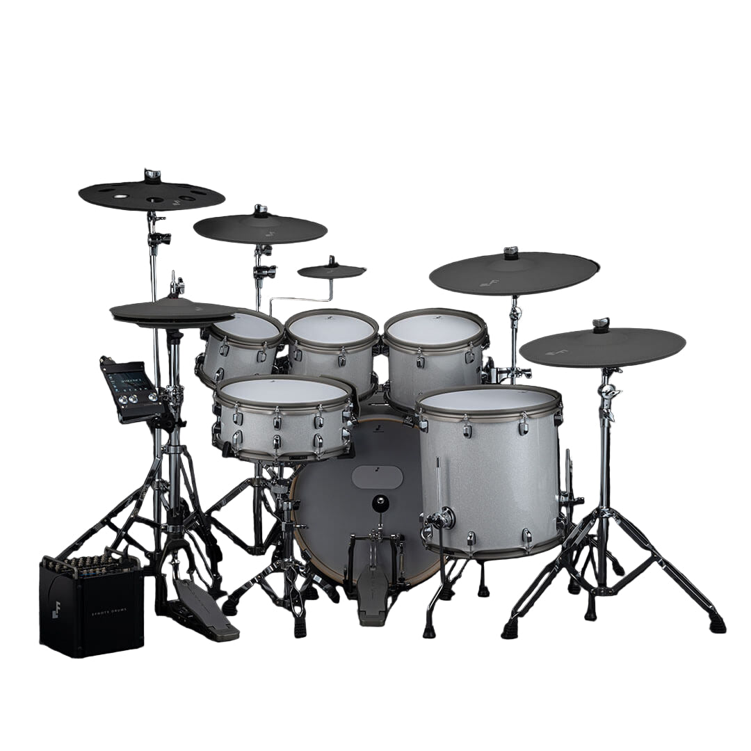 EFNOTE PRO 704 Traditional Electronic Drum Set - White Sparkle