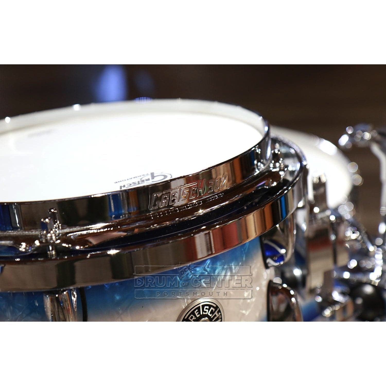 Gretsch Brooklyn 5pc Euro Drum Set Blue Burst Pearl