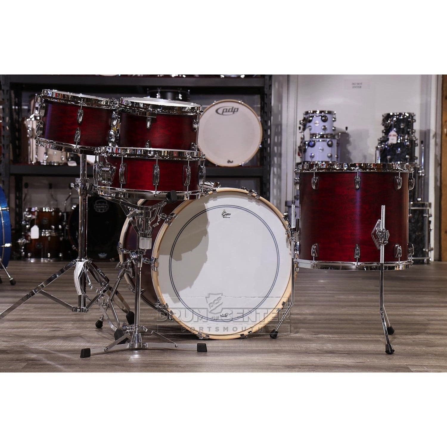 Gretsch Brooklyn 5pc Euro Drum Set Satin Cherry Red