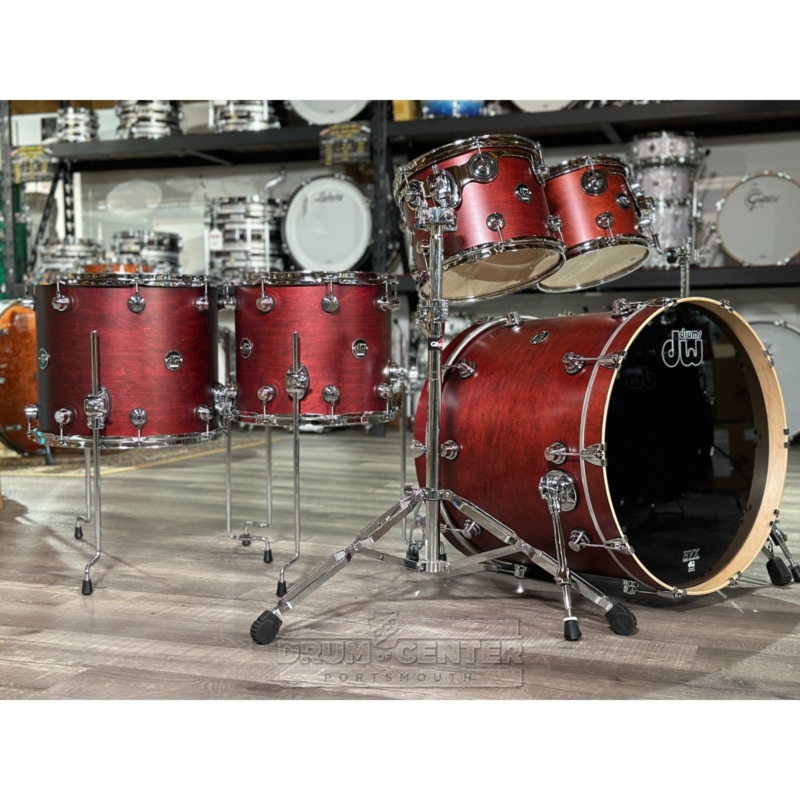 DW Performance 5pc Drum Set 22/10/12/14/16 Satin Tobacco