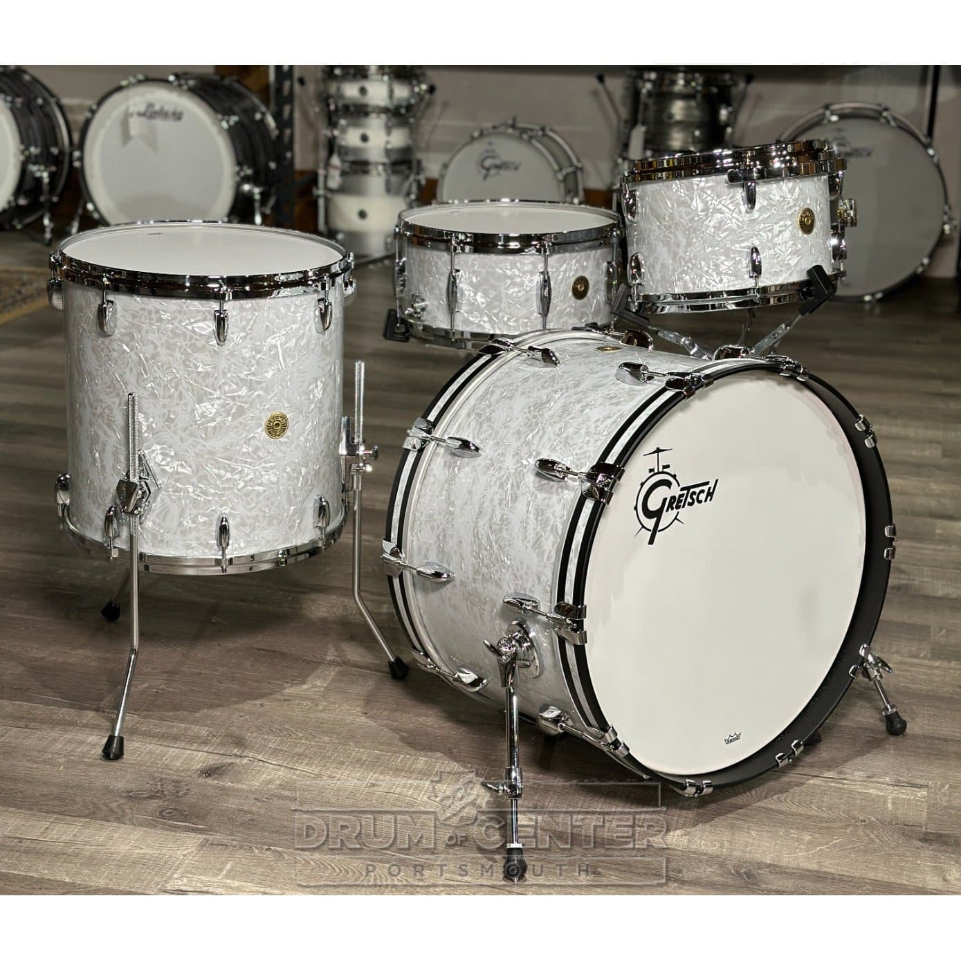 Gretsch USA Custom 4pc Drum Set 60s Marine Pearl