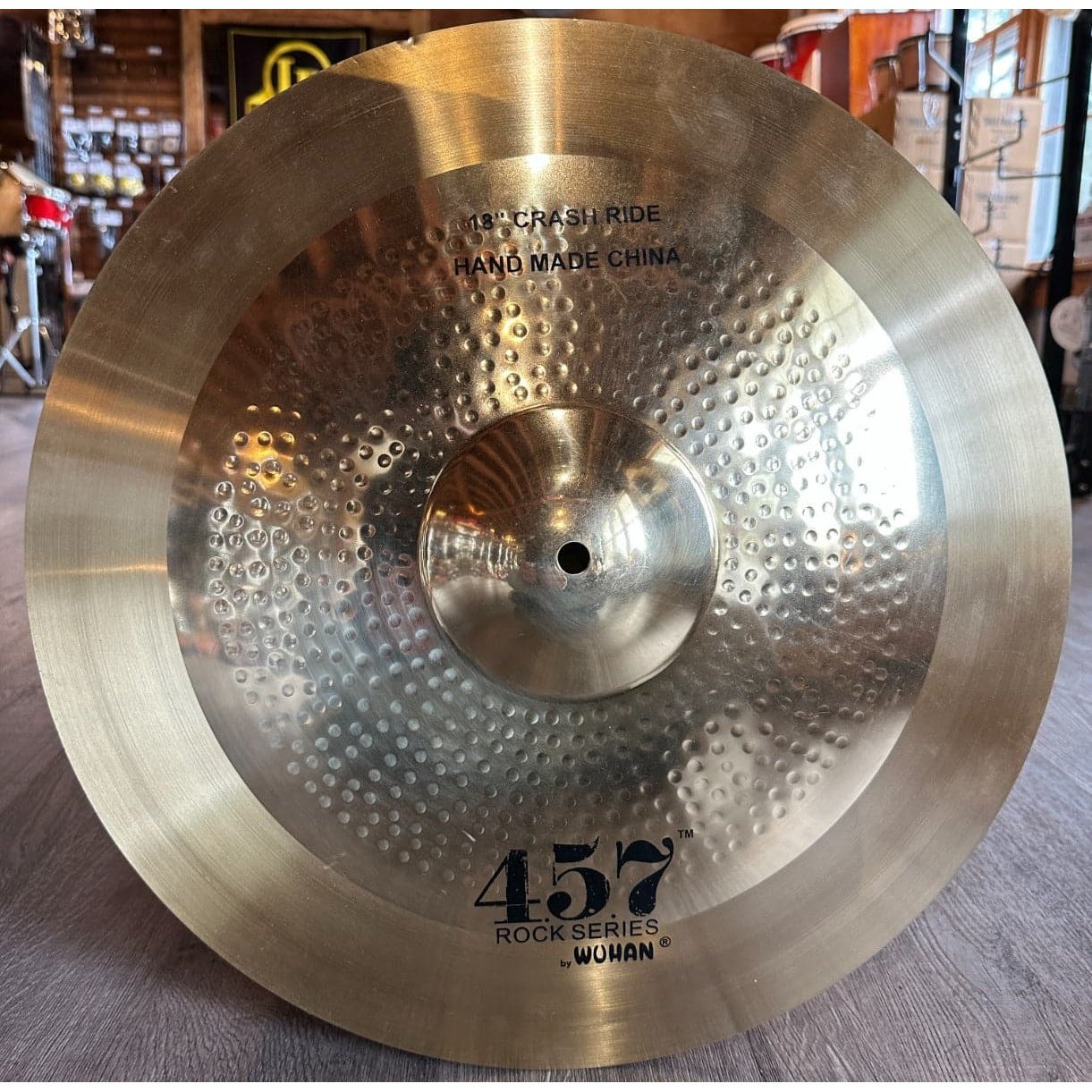 Used Wuhan 457 Rock Crash Ride Cymbal 18"