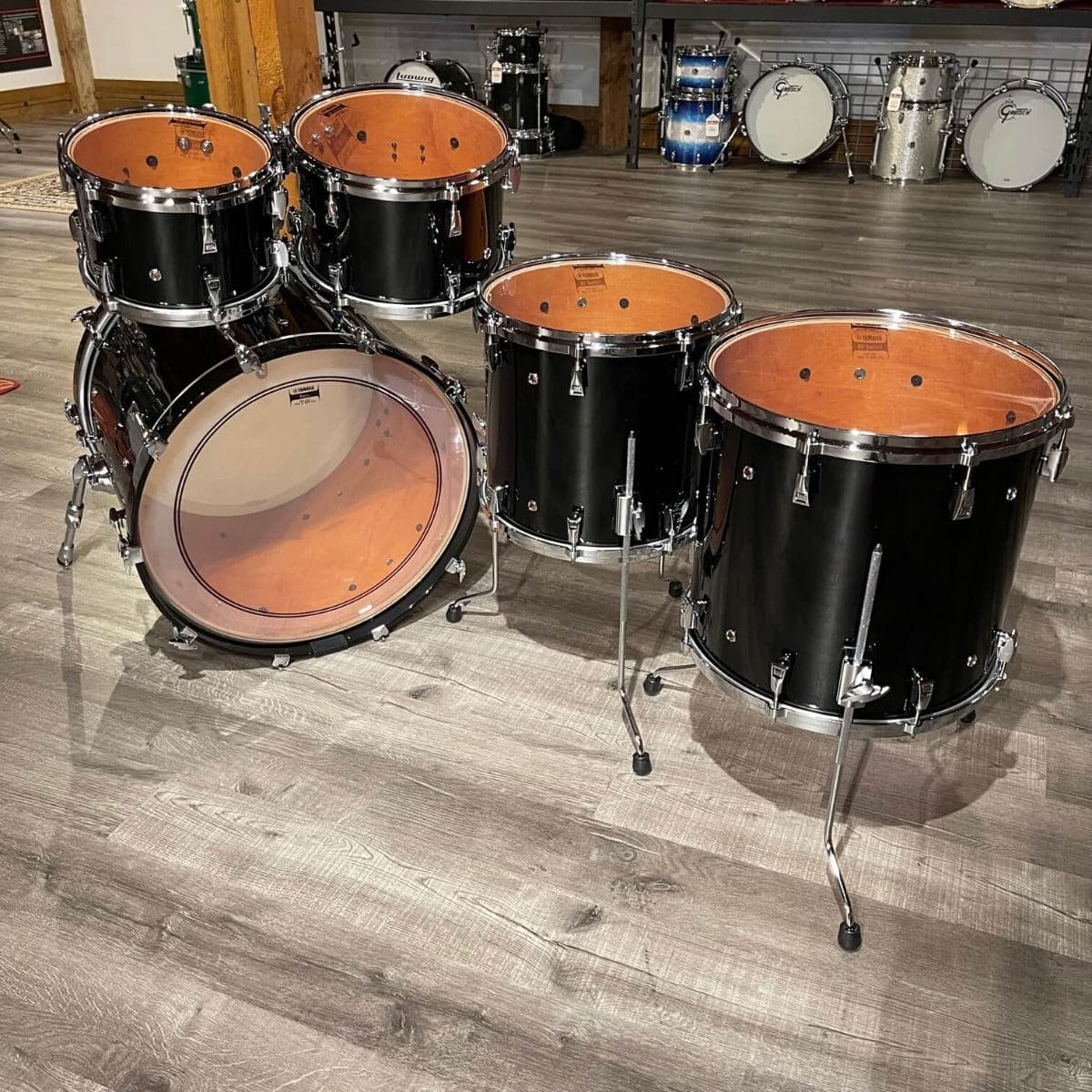 Yamaha Absolute Hybrid 5pc Drum Set - Solid Black