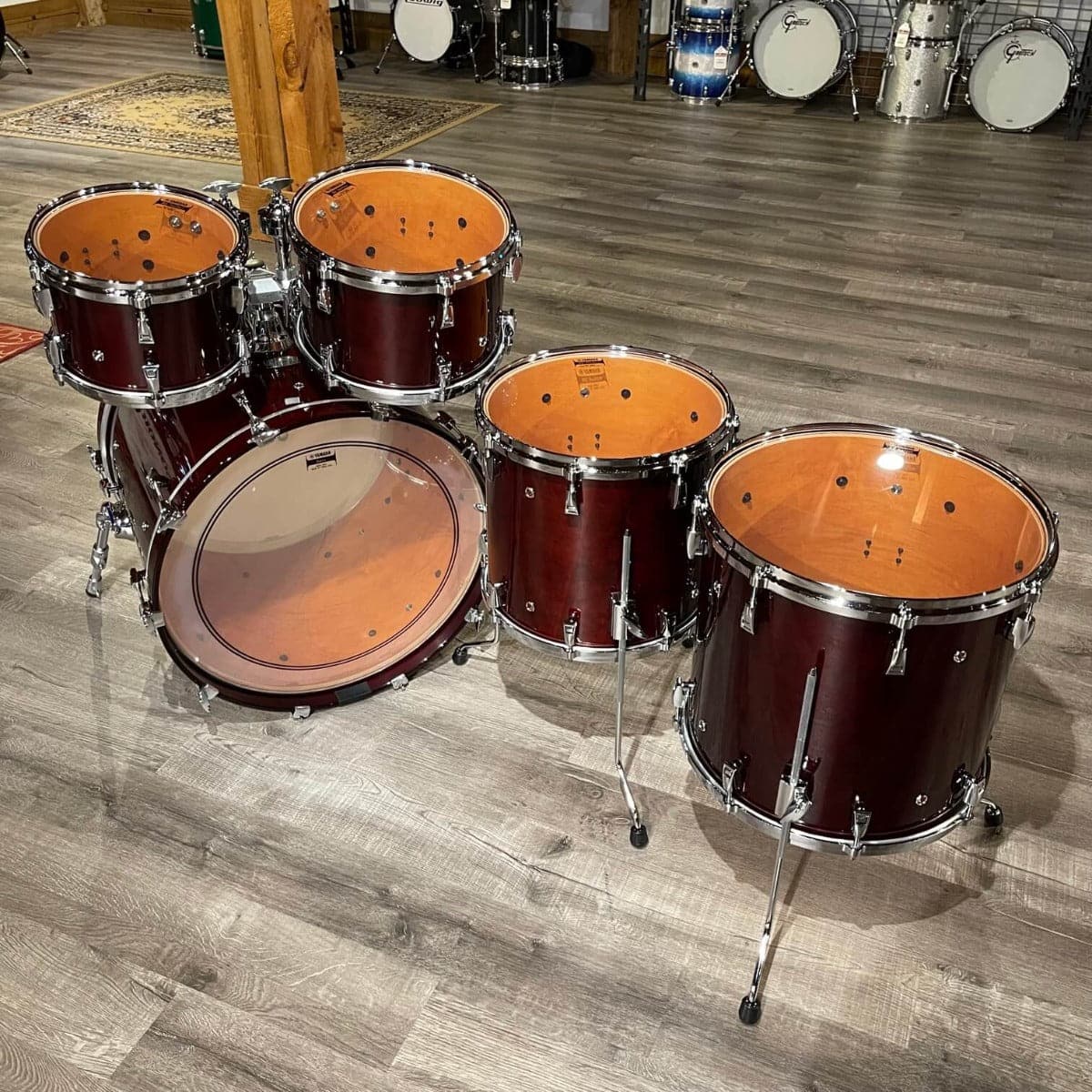Yamaha Absolute Hybrid 5pc Drum Set - Classic Walnut - 22/10/12/14/16