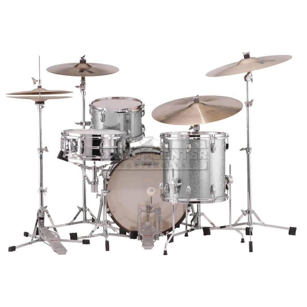Ludwig Classic Maple 3pc Drum Set Silver Sparkle