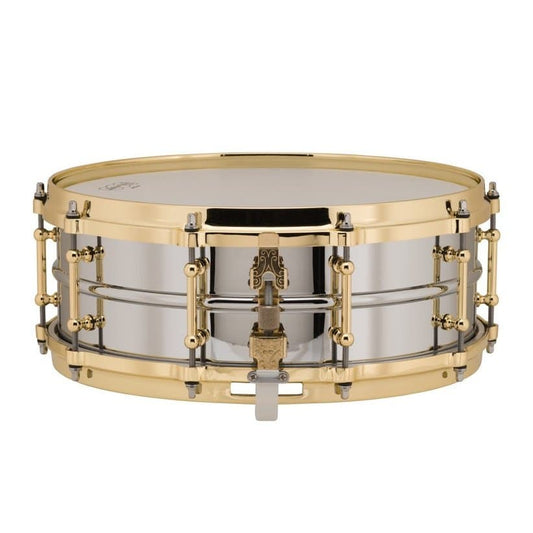 Ludwig LB400BBTWM Supraphonic Chrome Over Brass Snare Drum w/Brass Trim & P86 14x5