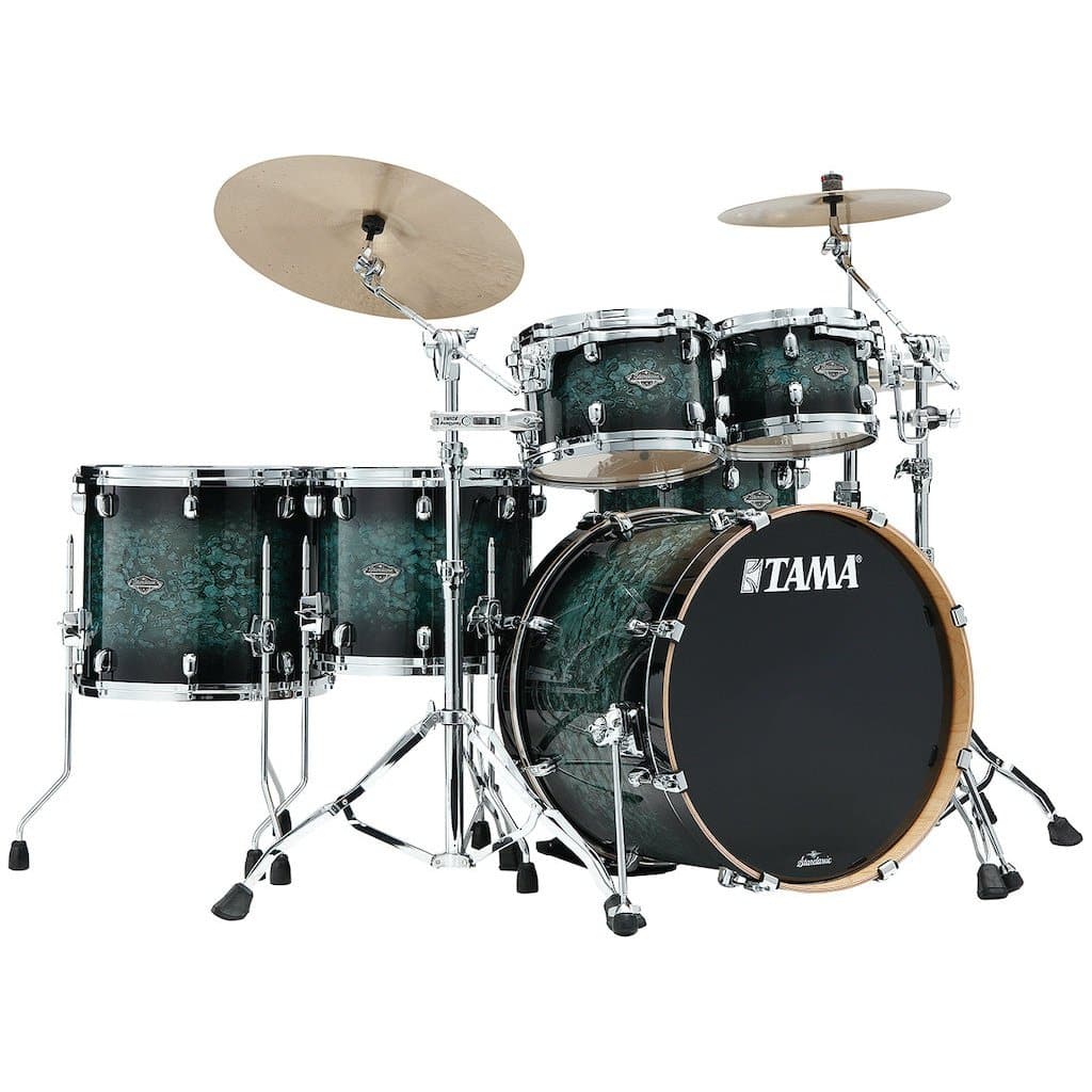 Tama Starclassic Performer 5pc Drum Set With 22 Bass Drum - Molten Steel Blue Burst