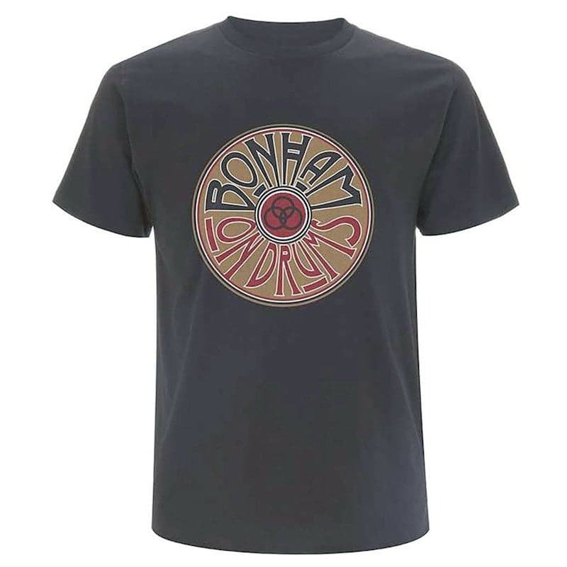 John Bonham On Drums T-Shirt - Coal Color - Medium