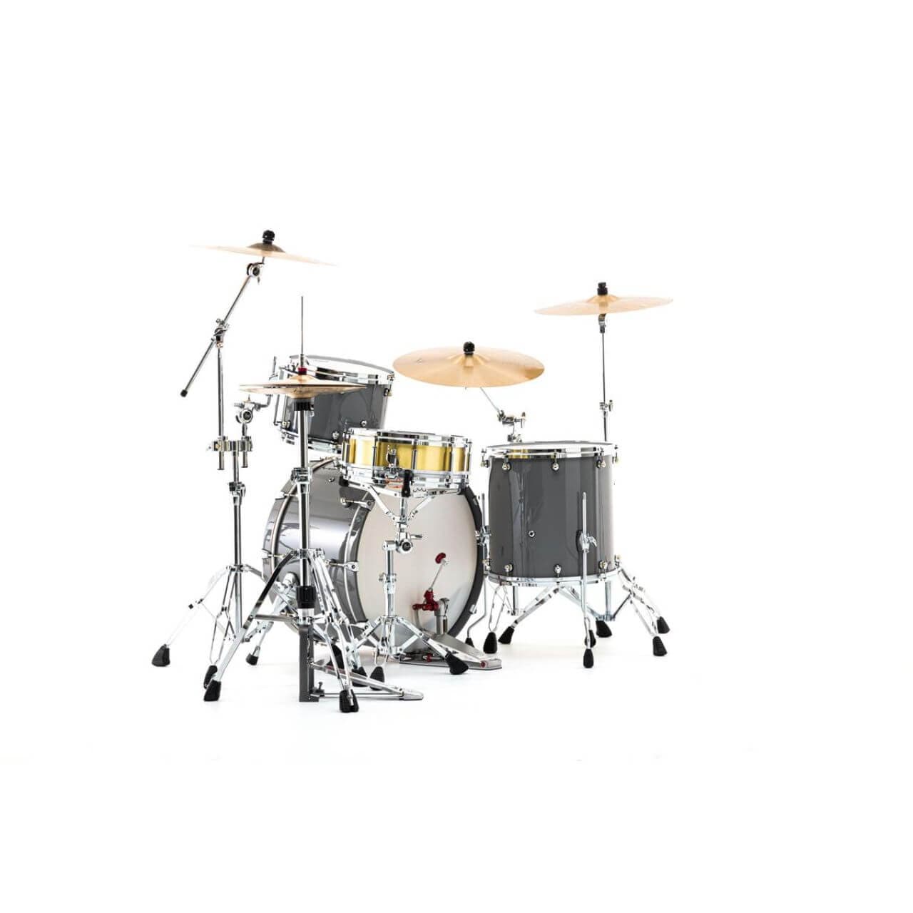 Pearl Reference One 3pc Drum Set 24/13/16 w/L-Bracket R2 Mounts Putty Gray