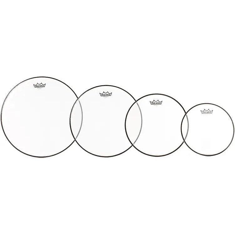 Remo Emperor Drum Head Pack 10/12/14/16 Clear