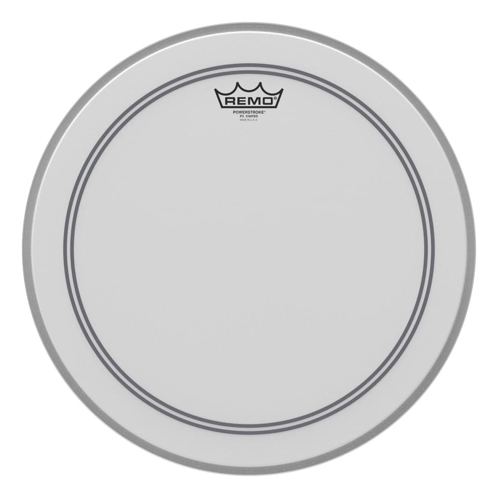 Remo Coated Powerstroke P3 16 Inch Bass Drum Head : 2.5 Impact Patch