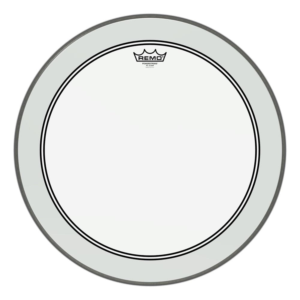 Remo Clear Powerstroke P3 20 Inch Drum Head w/2.5 Impact Patch