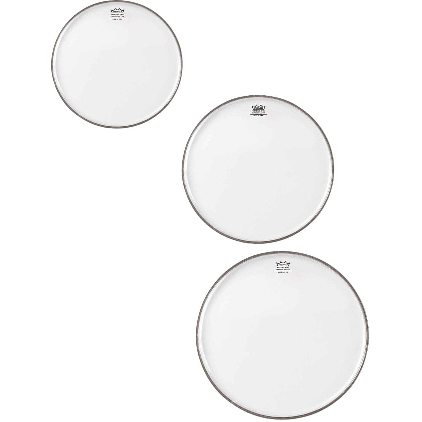 Remo Tom Drumhead Pack 12/14/16 Coated Emperor