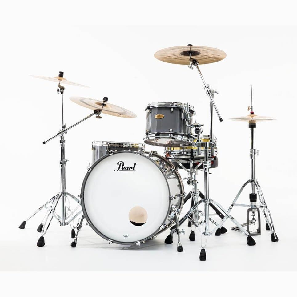 Pearl Reference One 3pc Drum Set 24/13/16 w/L-Bracket R2 Mounts Putty Gray