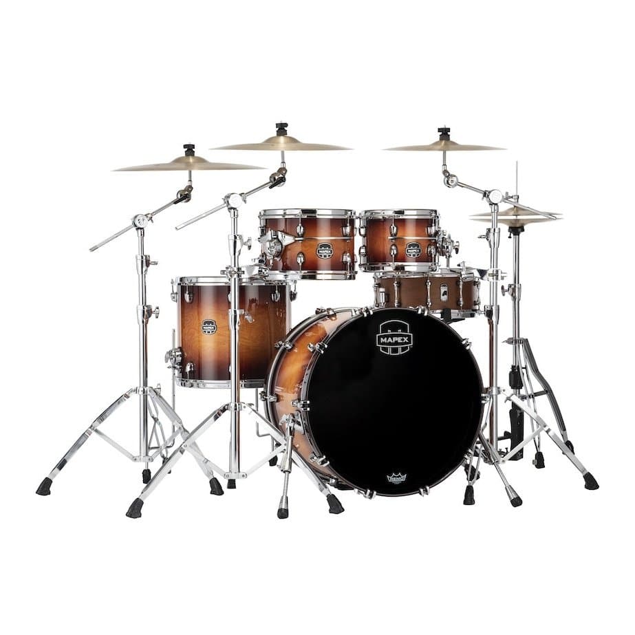 Mapex Saturn Evolution Classic 4 Pc Birch Drum Set Without Snare - 22/10/12/16 - Exotic Sunburst