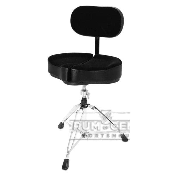 Ahead Spinal-G Drum Throne Black w/ Back Rest