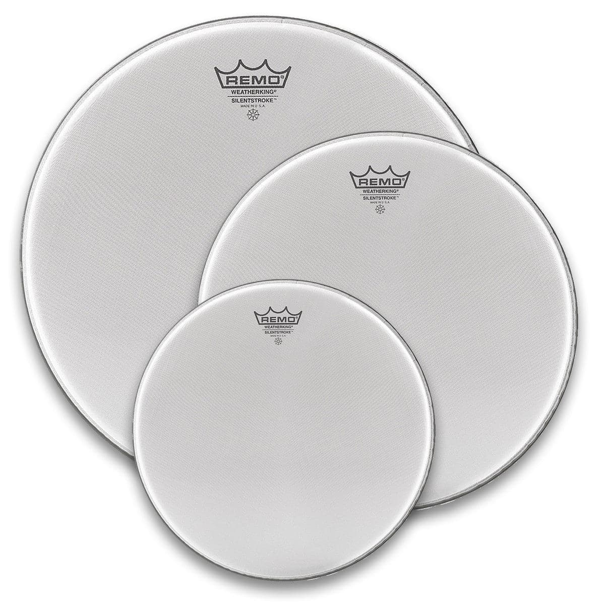 Remo Silentstroke Drum Head Pack - 10,12,16