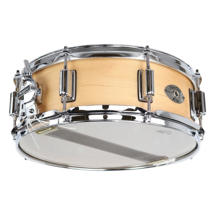 Rogers Powertone Wood Shell Snare Drum 14x5 - Satin Natural