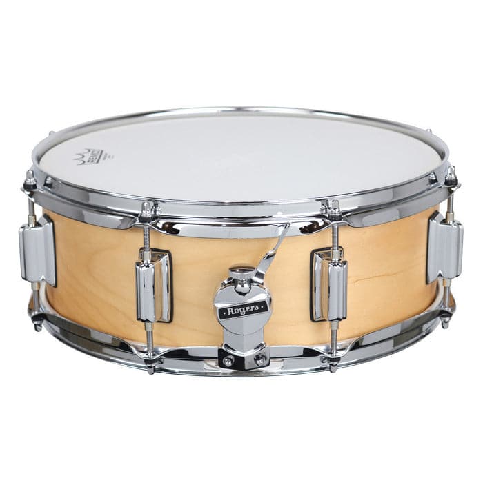 Rogers Powertone Wood Shell Snare Drum 14x5 - Satin Natural
