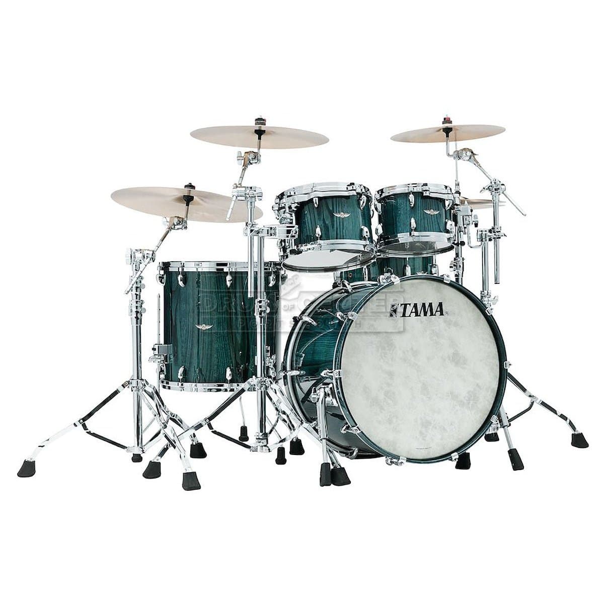 Tama Star Walnut 4pc Drum Set w/22BD Light Indigo Japanese Chestnut