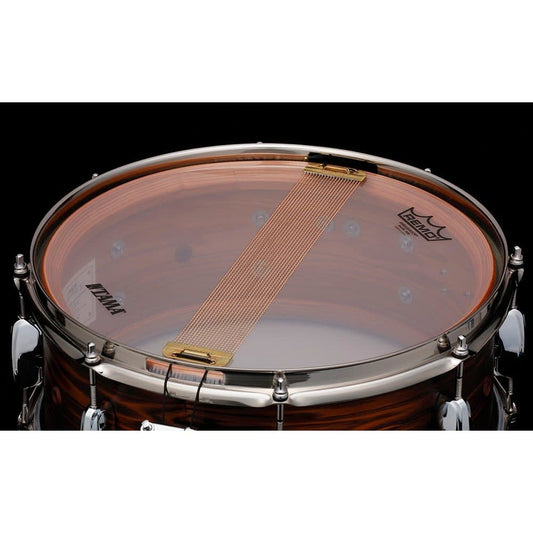 Tama Star Reserve Solid Japanese Cedar Snare Drum 14x6 Burnt Oiled Cedar