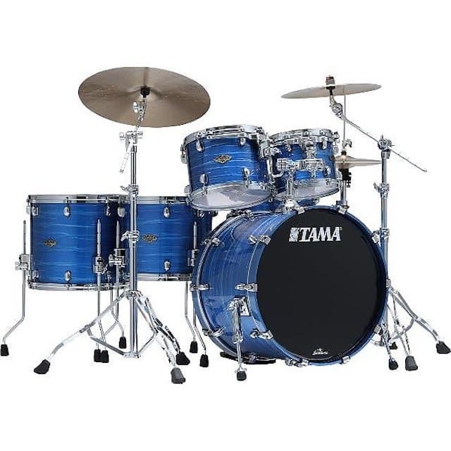 Tama WBS52LSLOR Starclassic Walnut/Birch 5pc Drum Set Lacquer Ocean Blue Ripple