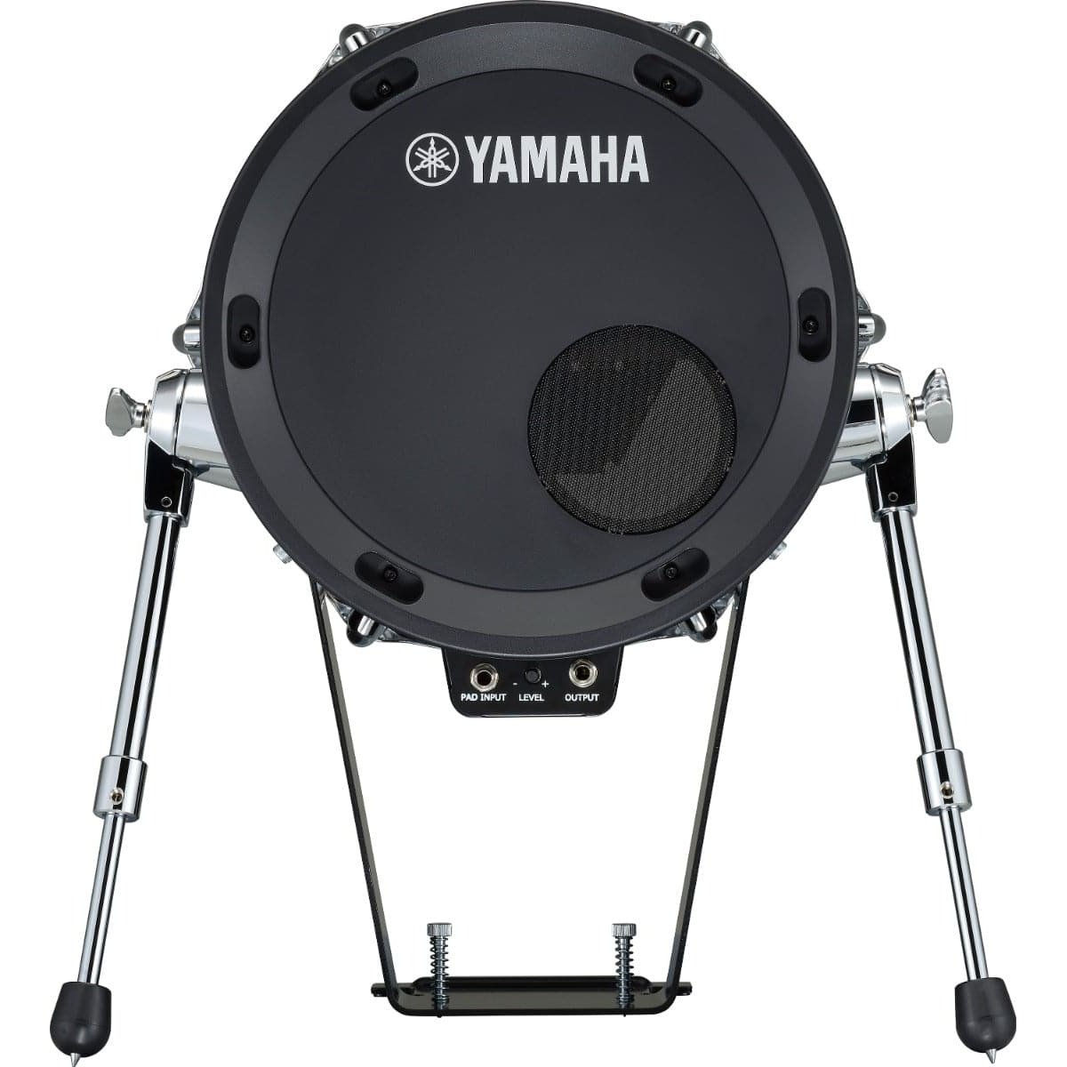 Yamaha KP128 RW 12" Electronic Mesh Kick Pad Tower - Real Wood