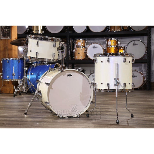 Yamaha Absolute Hybrid 3pc Jazz Drum Set Polar White